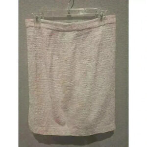 Lilly Pulitzer Women's Pink Tweed Pencil Skirt Size 10 Knee Length